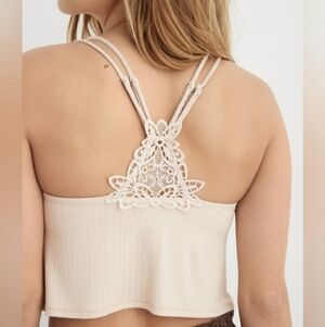 Aerie Ribbed Crop Top Bralette 2022